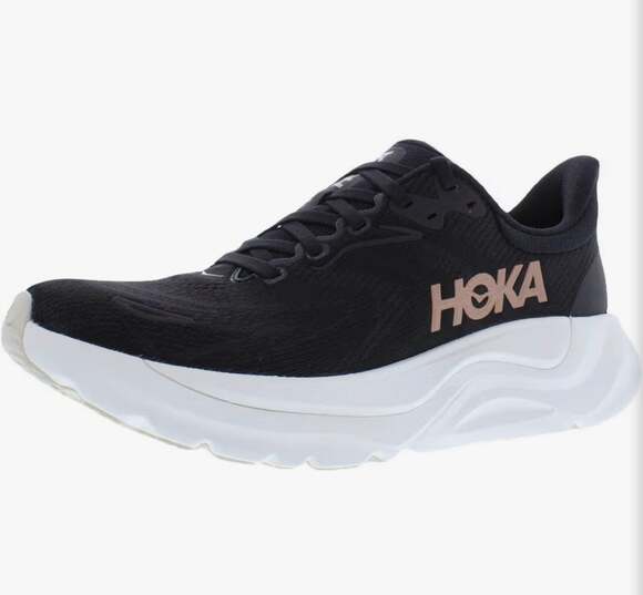 Hoka Shoes - Hoka Women's Arahi 8 Running Shoes in Black/Rose Gold Size 8.5